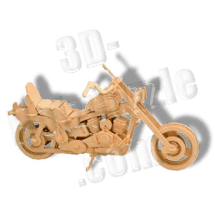 Harley Davidson Motorrad Holzbausatz