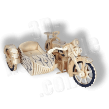 Motorrad mit Beiwagen Holzbausatz ab 7,65 EUR Motorrad mit Beiwagen Holzbausatz ab 7,65 EUR