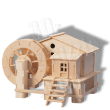 Wassermühle Holzbausatz ab 6,71 EUR