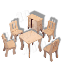 Esszimmermöbel Holzbausatz ab 3,38 EUR