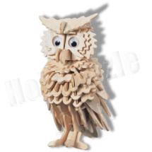 Eule Holzbausatz Vogel